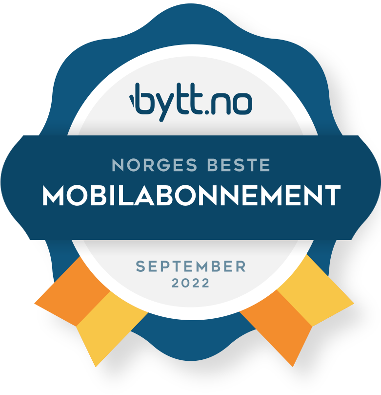 Norges beste mobilabonnement i september 2022