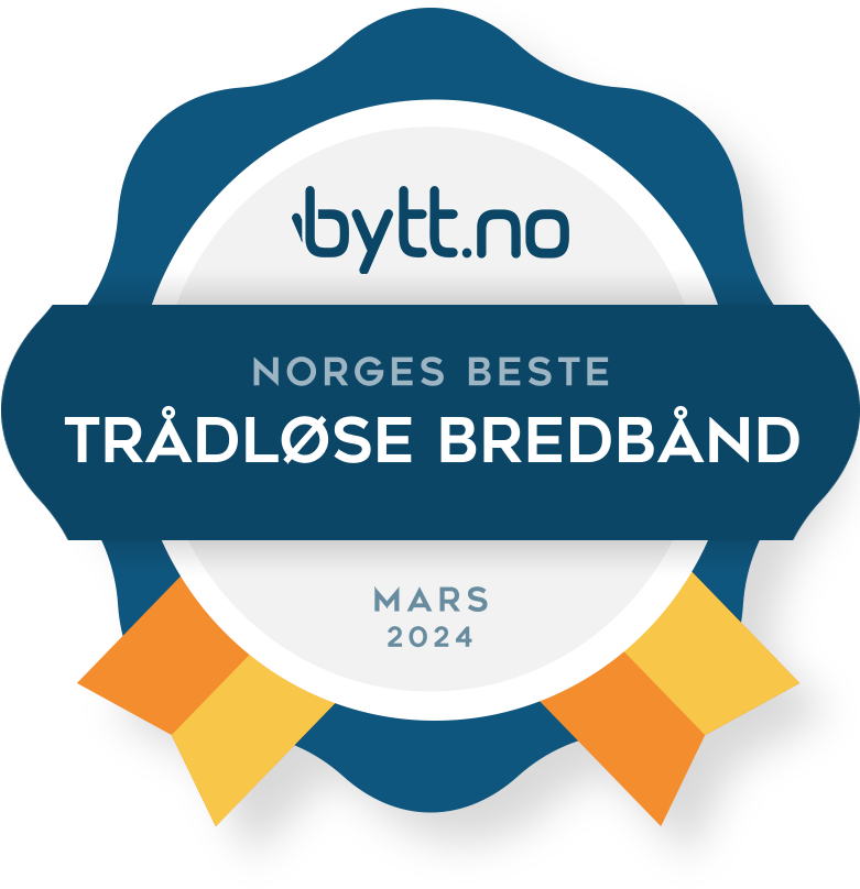 Norges beste trådløse bredbånd i mars 2024