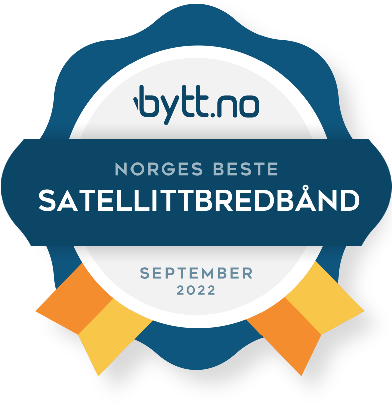 Norges beste satellittbredbånd i september 2022